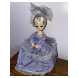 Vintage Bradley? big-eyed doll- 12 inches h