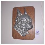Vintage German Shepherd dog head plaque