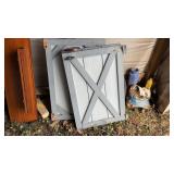 2 Wooden Barn Style Doors