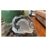 Glass Eagle Paperweight