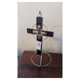 Crucifix Sun Catcher on Stand