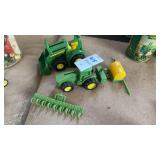 Two John Deere Tractor Toys