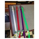 Assortment of dog collars 19in.