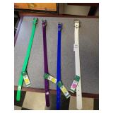 Assortment of dog collars 15in