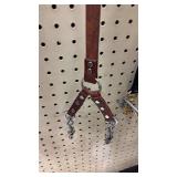 Leather Double Lead Dog Leash