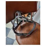Leather dog harness 28in.