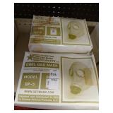Evirstar GP-5 gas mask lot of 2, small and small