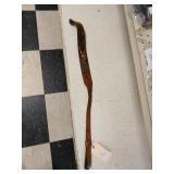 Leather carry strap with deer, QD swivels