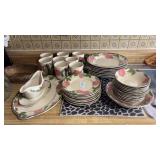 Vintage Franciscan Desert Rose Service for 8
