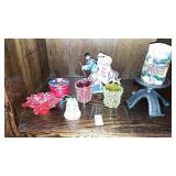 Flight into Egypt figurine, candles Christmas