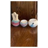 Native American Sand Art bowls & wedding vase