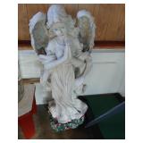 Composite angel statue 38" high