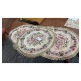Vintage Tapestry Doilies Set