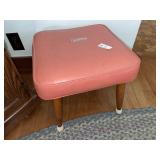 Vintage foot stool - 15 x 15 inches * torn
