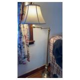Heavy Brass Swing Arm Floor Lamp 58 ï¿½ tall