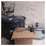 Granite ware 21 1/2 qt canner with jar