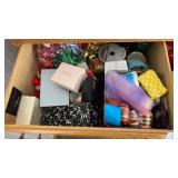 Gift wrap, ribbons, bags, small boxes - drawer