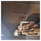 Misc wood and molding in rafters