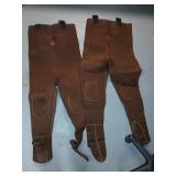 Stocking foot wader lot. 2 pair of neoprene