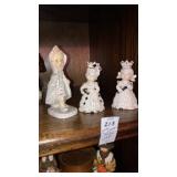 Ceramic queens of diamonds & spades, Japan figure