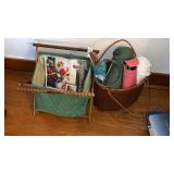 Knitters/Crocheters Basket of Needles, yarn,