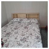 Vintage blonde 3 piece bedroom suite full bed