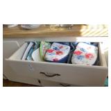 Drawer of Towels, Oven Mitts and More