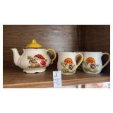 Sears Merry Mushroom Teapot and Mug Set