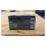 Eley Subsonic Hollow .22 LR 50 Rd Box