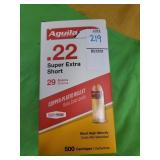 Aguilar. 22 super extra short 500 cartridges