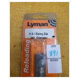 H&I SIZING  DIE  .452 DIAMETER  RELOADING