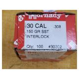 HORNADY  30 CAL.150 GR. SST INTER LOCK