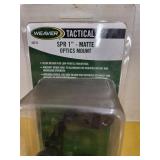Weaver Tactical SPR1IN. MATTE OPTICS MOUNT
