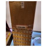 Wooden calendar