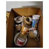 Cups creamers misc glass ware