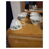 6 Noritake cips & fine China cup