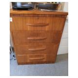 Vintage four drawer dresser 41" high, 32" wide,