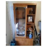 6 Gun cabinet with key no contents 71" high, 31"