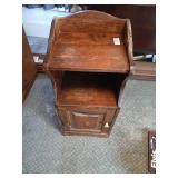 Wooden night stand 30" high, 13" wide