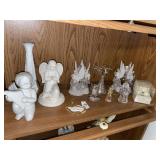 Angel decor & figurines - shelf lot