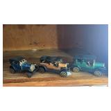 Vtg collectible toy cars, plastic