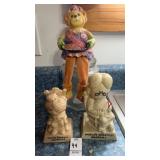 ï¿½ Grandma ï¿½ Russ Berry VTG figurines & shelf