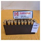 Hornady subsonic ammunition 338 ARC, 307 gr Sub-x