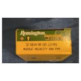 Remington 32 S&W 88 gr. LD RN 50 cartridges