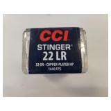 CCI Stinger 22LR 32 Gr.Coppeer plated HP 50