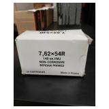 Russian 7.62x54R berdan primed 148 gr. Box of 20