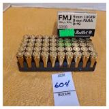 Sellier & Bellot handgun ammunition 9 mm luger ,