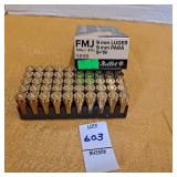 Sellier & Bellot handgun ammunition 9 mm luger ,