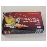 Hornady 222 rem. 50gr. V- Max 20 cartridges