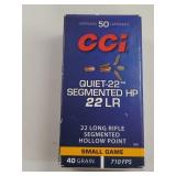 CCi 22lr. Small game 40gr. Hollow point